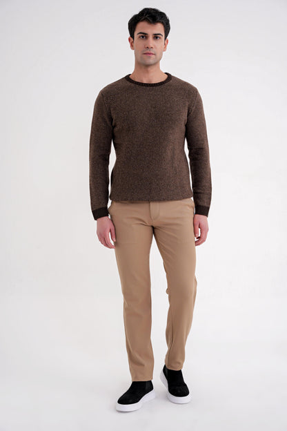 Tr 890 Triko Slim Kahverengi-vizon