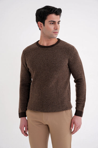 Tr 890 Triko Slim Kahverengi-vizon