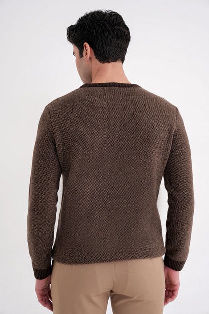 Tr 890 Triko Slim Kahverengi-vizon