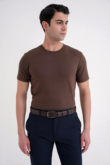 Ts 885 T-shirt Comfort Kakao Casual