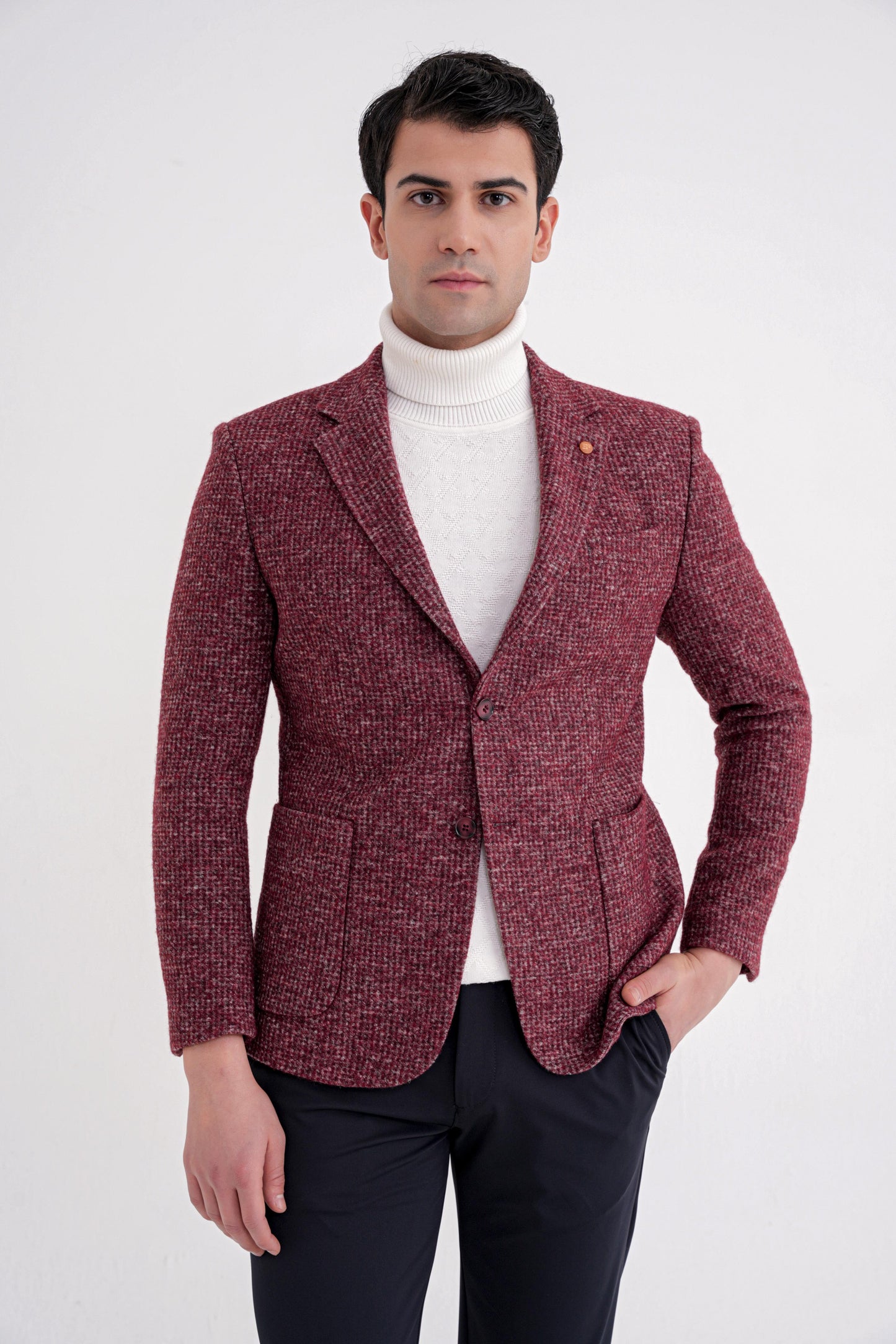 C 729 Ceket Comfort Bordo
