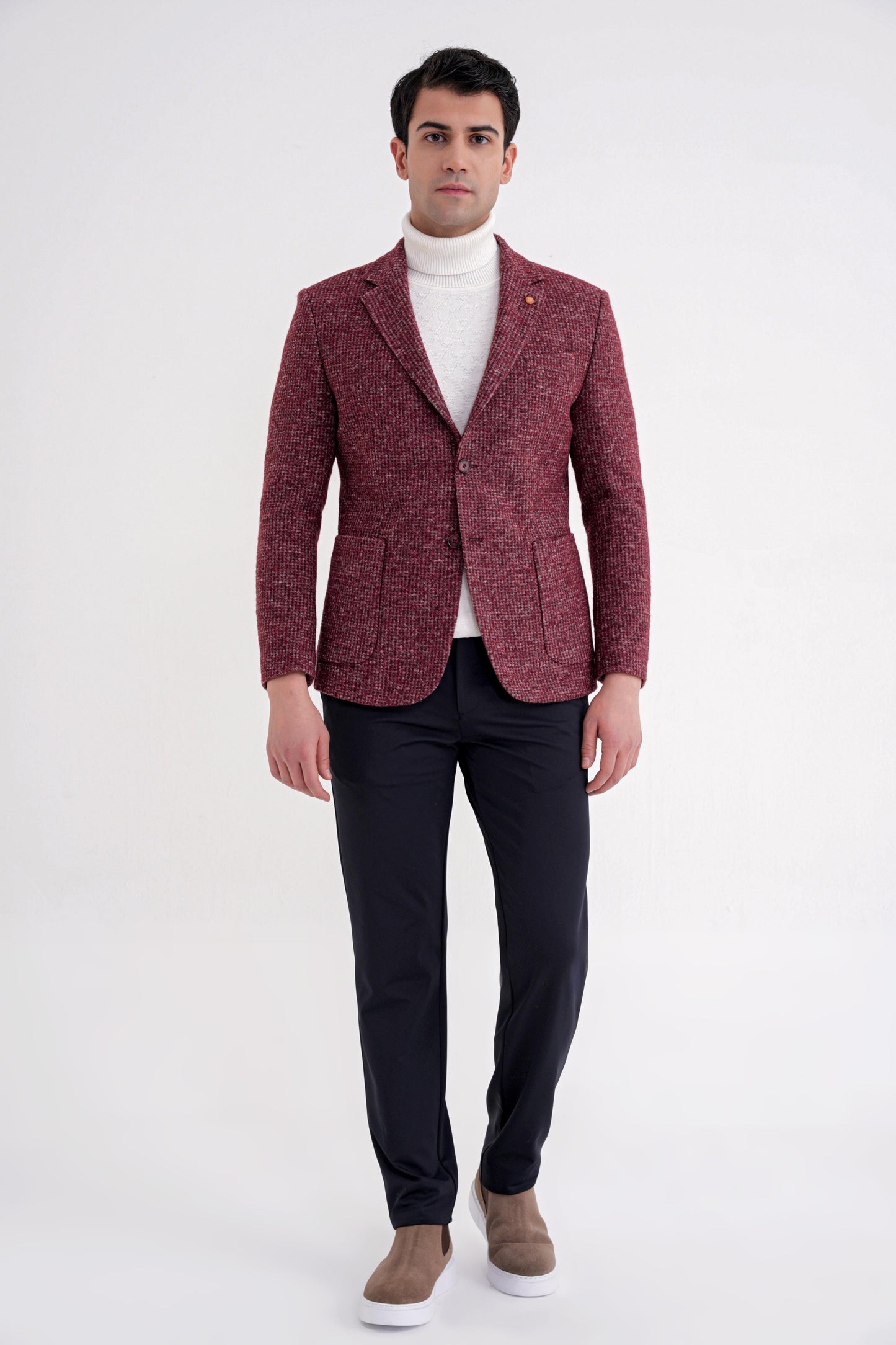 C 729 Ceket Comfort Bordo