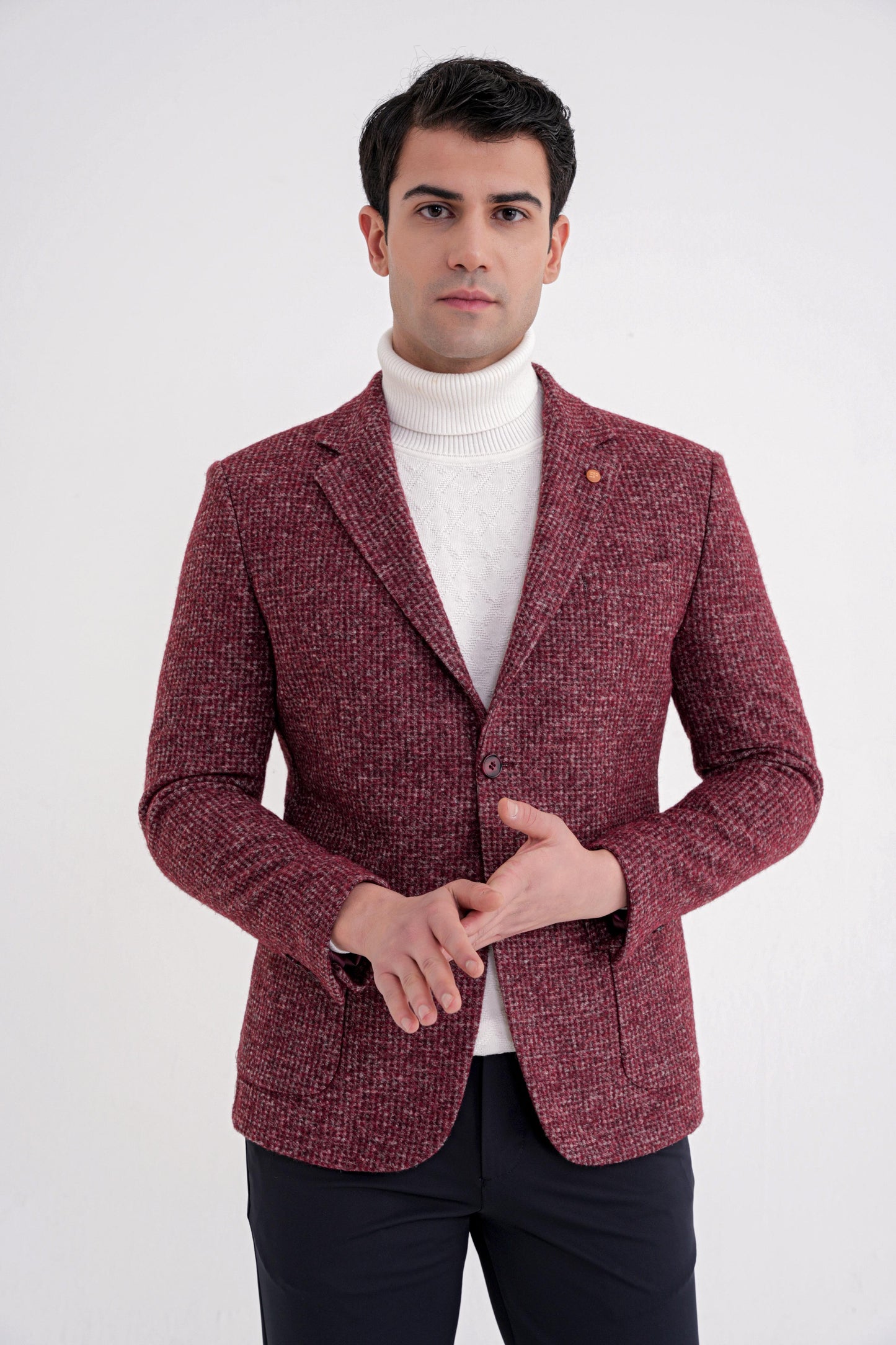C 729 Ceket Comfort Bordo