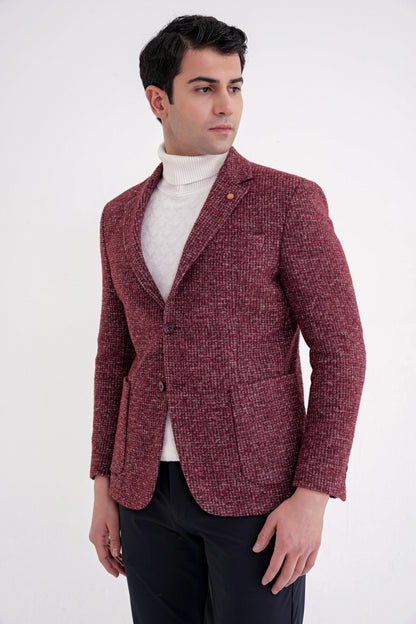 C 729 Ceket Comfort Bordo