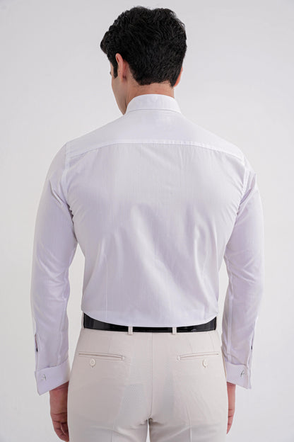Gk 322 Slim Fit Beyaz Klasik Gömlek