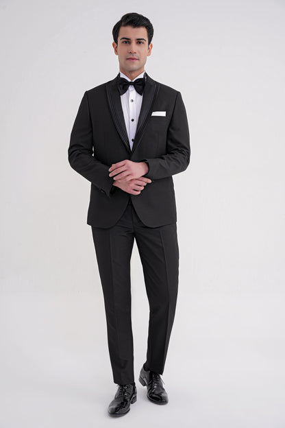 Black 083 Ef Takim Slim Siyah
