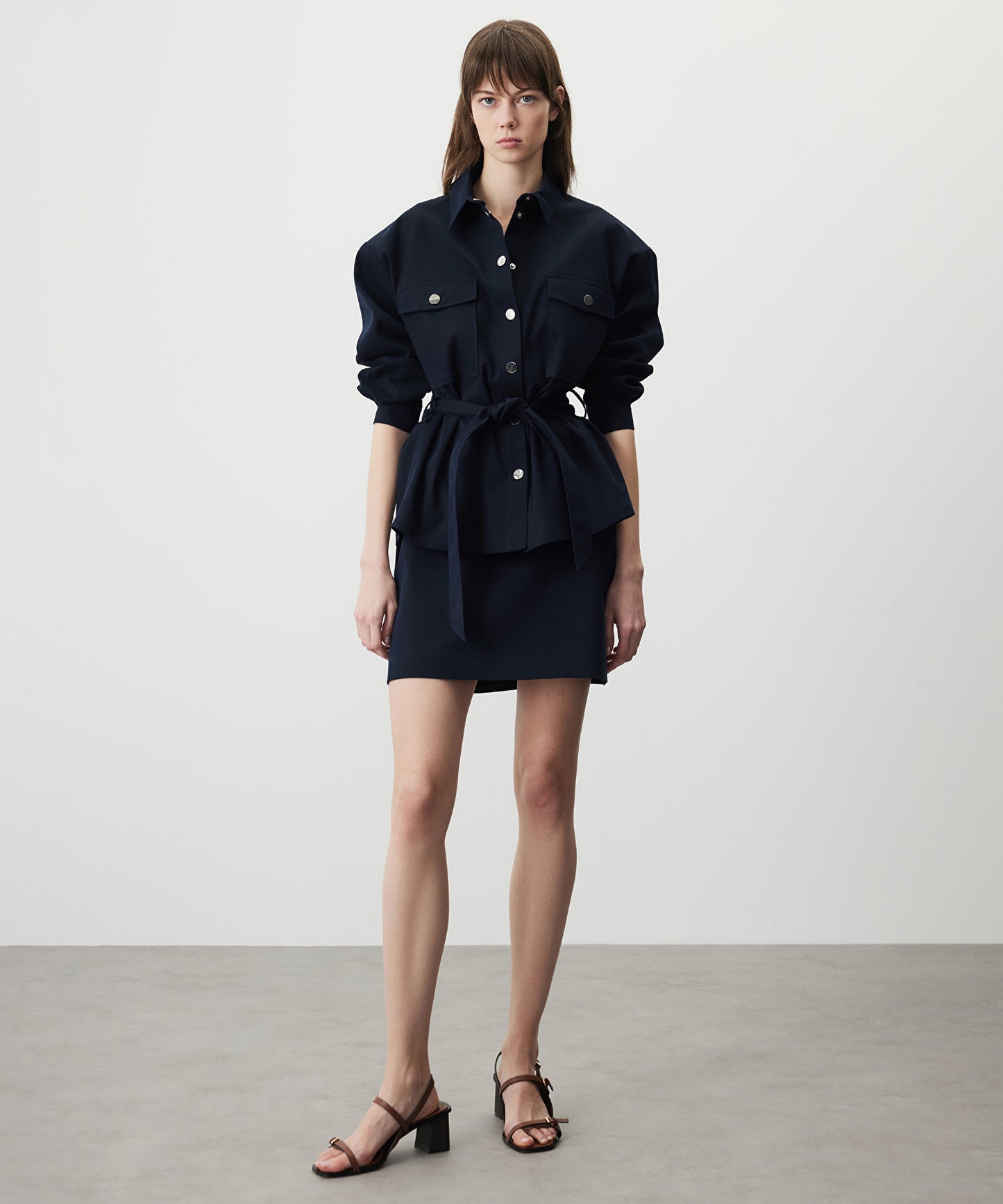 Kuşaklı Gömlek Ceket