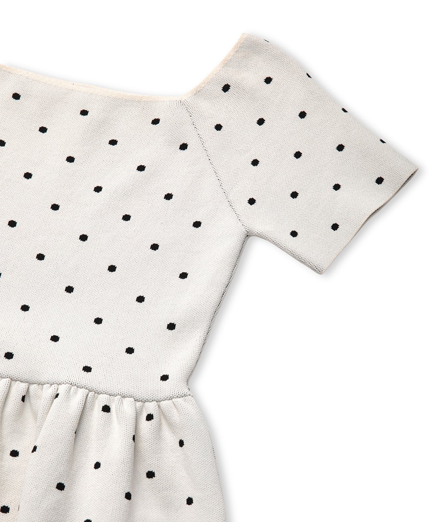 Puantiye Desen Peplum Triko
