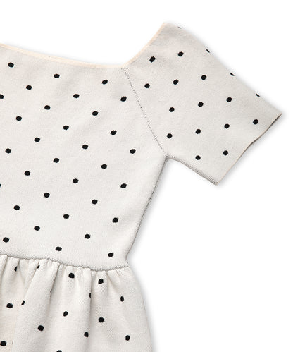 Puantiye Desen Peplum Triko
