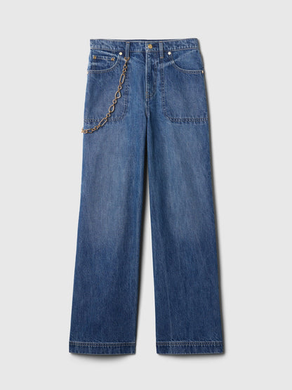 Mavi Gap × Cult Gaia High Rise Stride Chain Jean Pantolon