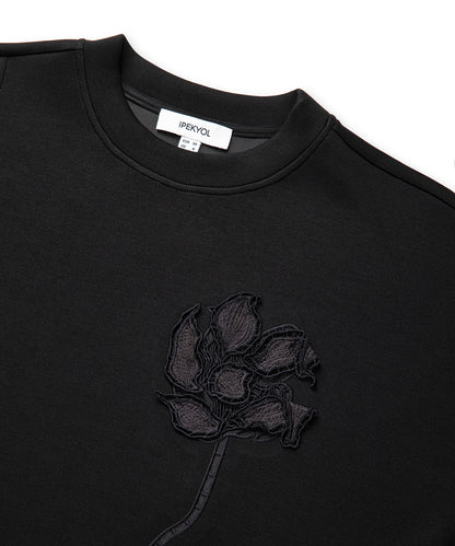 Üç Boyutlu Nakışlı Sweatshirt