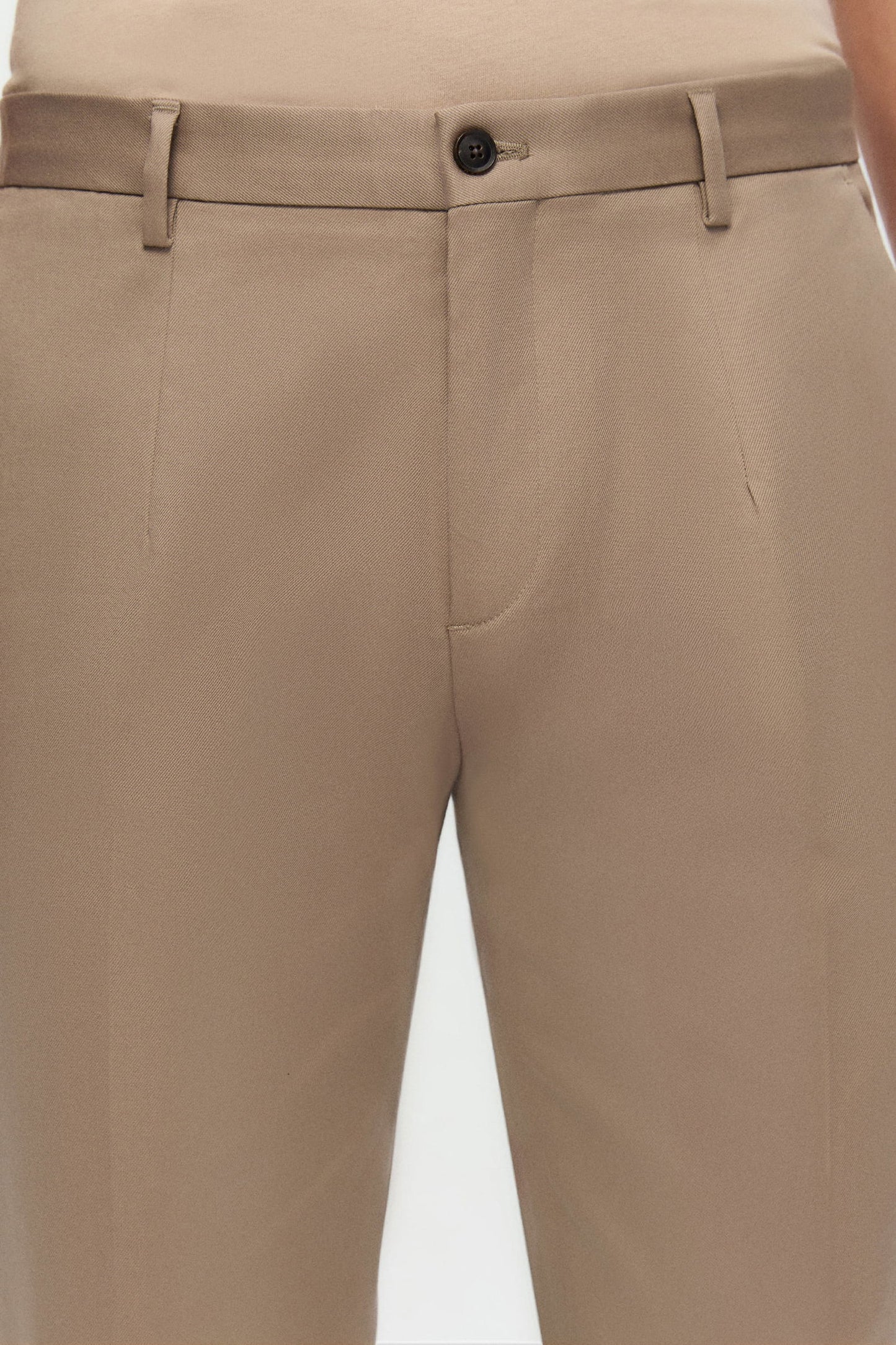 Damat Slim Fit Vizon Flanel Kumaş Pantolon