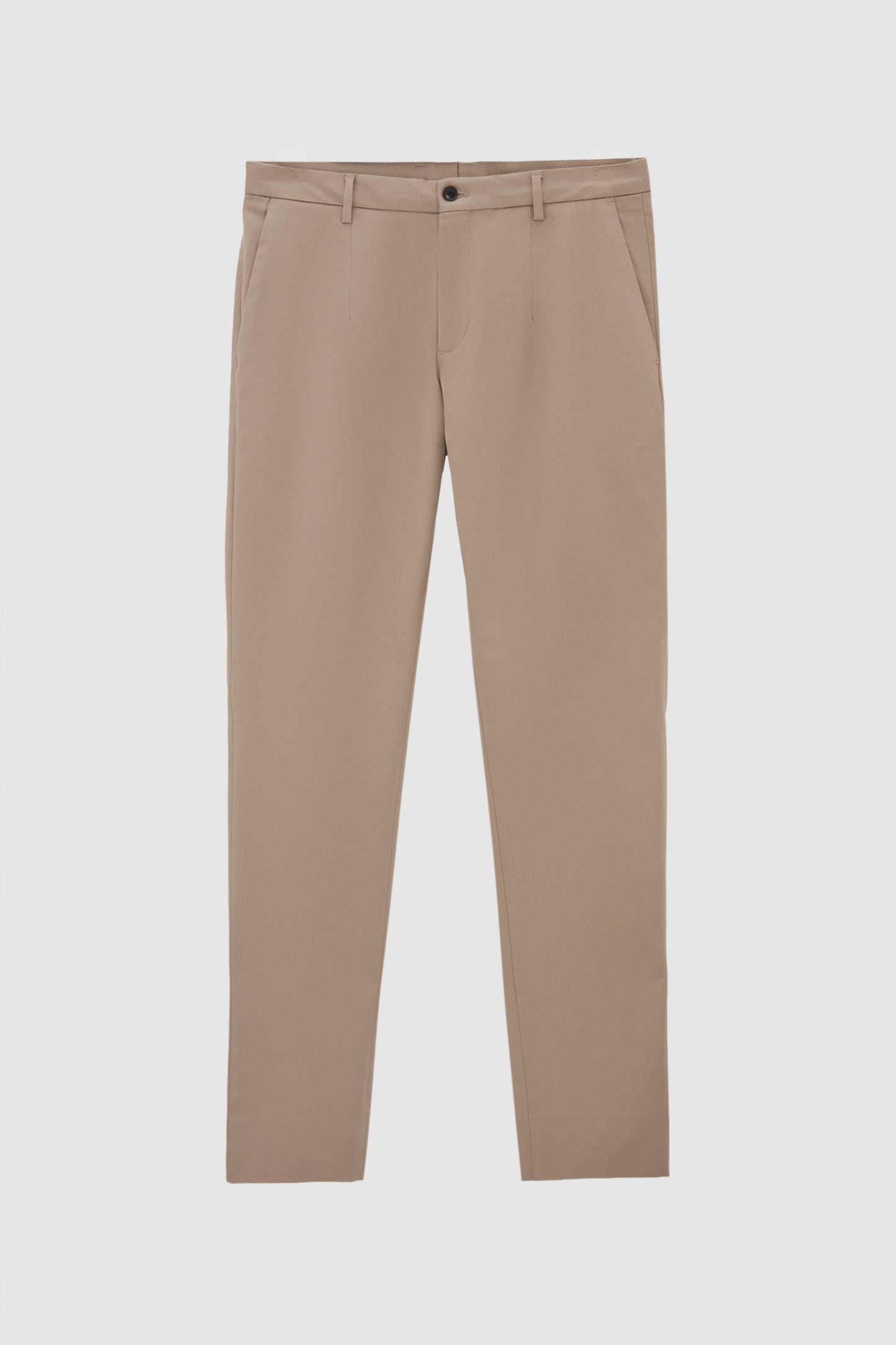 Damat Slim Fit Vizon Flanel Kumaş Pantolon