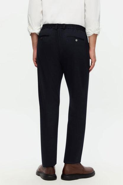 Damat Comfort Fit Siyah Düz Kumaş Pantolon