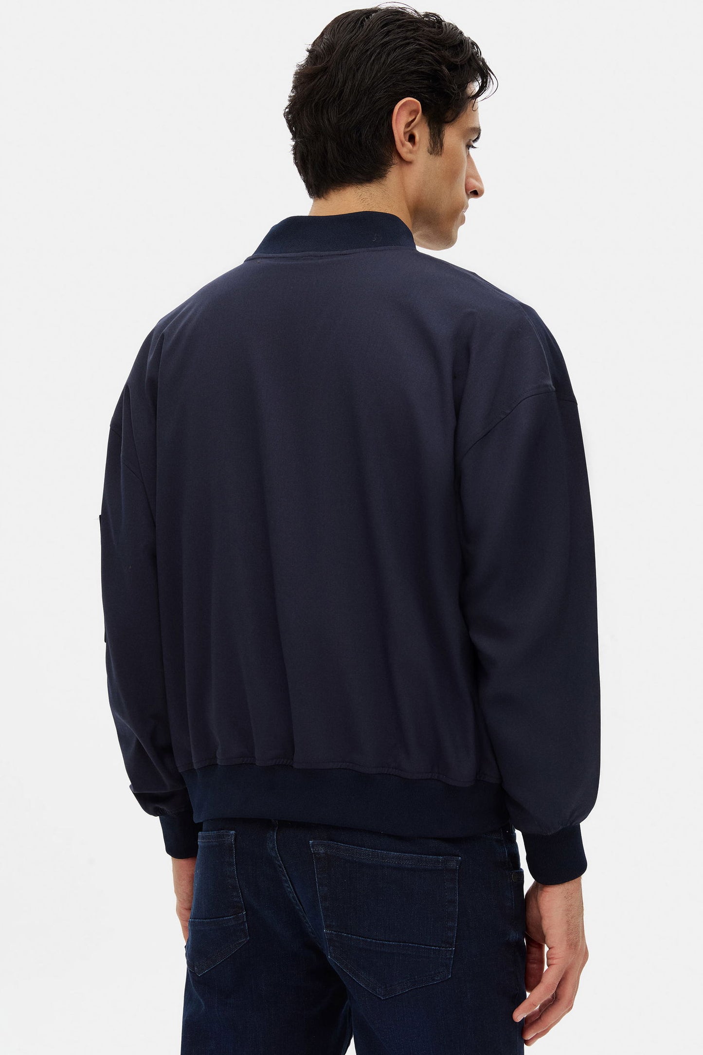 Tween Relaxed Fit Lacivert Düz Mont
