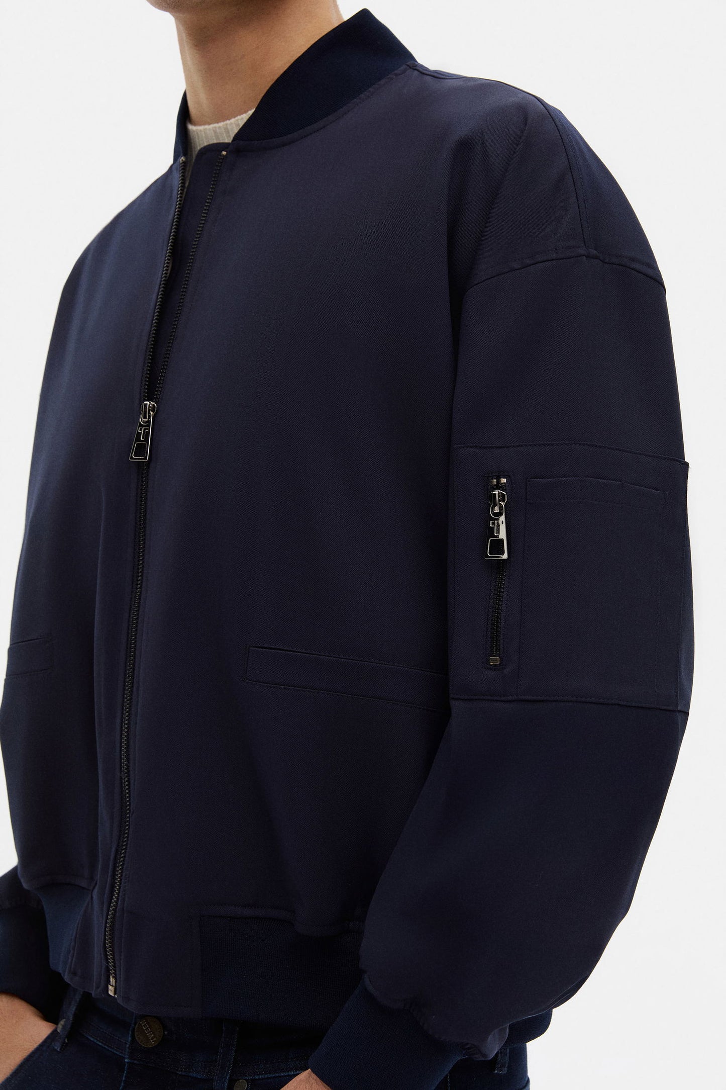 Tween Relaxed Fit Lacivert Düz Mont