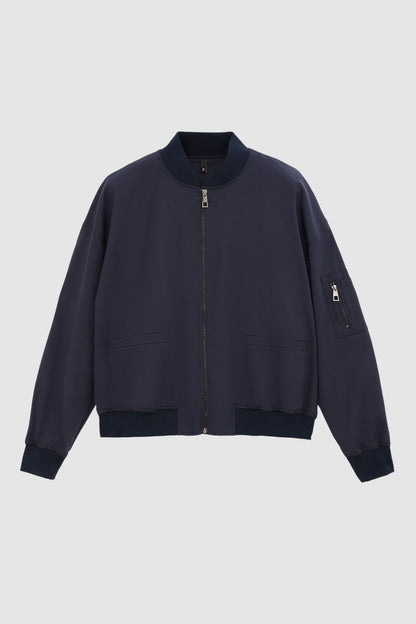 Tween Relaxed Fit Lacivert Düz Mont