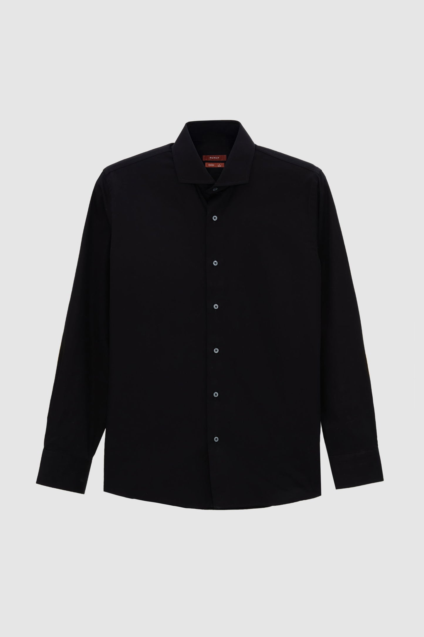 Damat Slim Fit Siyah Düz Gömlek