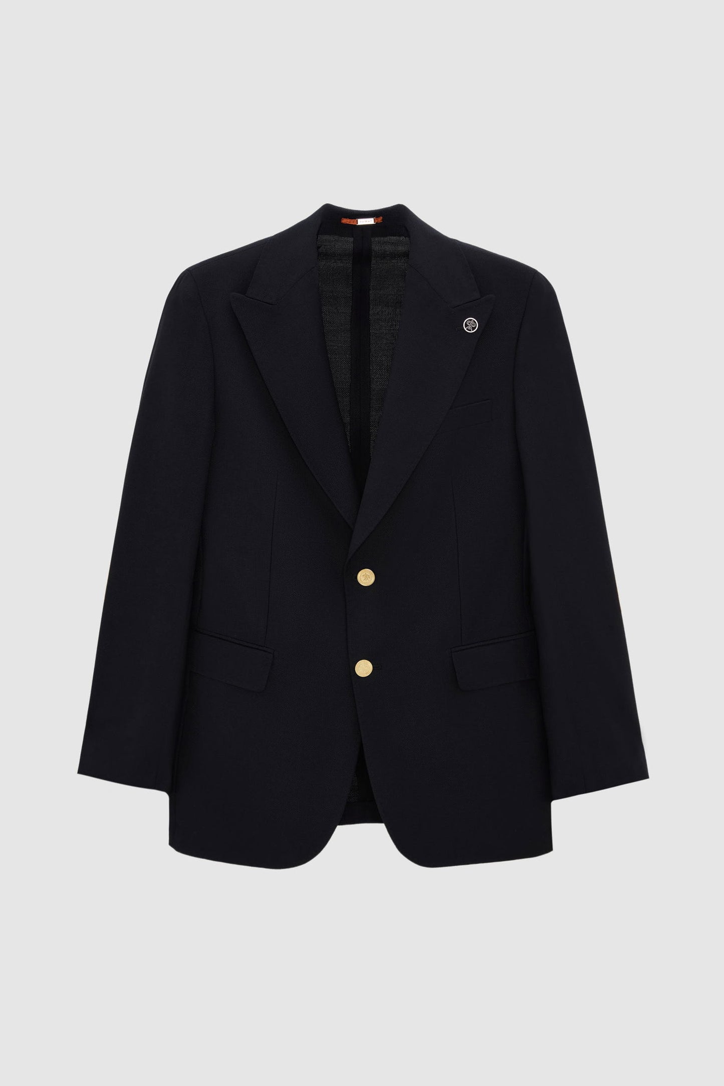 Damat Regular Fit Siyah Armürlü Kumaş Ceket