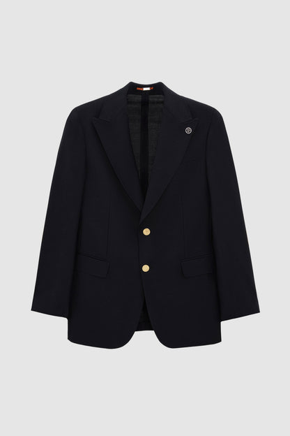 Damat Regular Fit Siyah Armürlü Kumaş Ceket