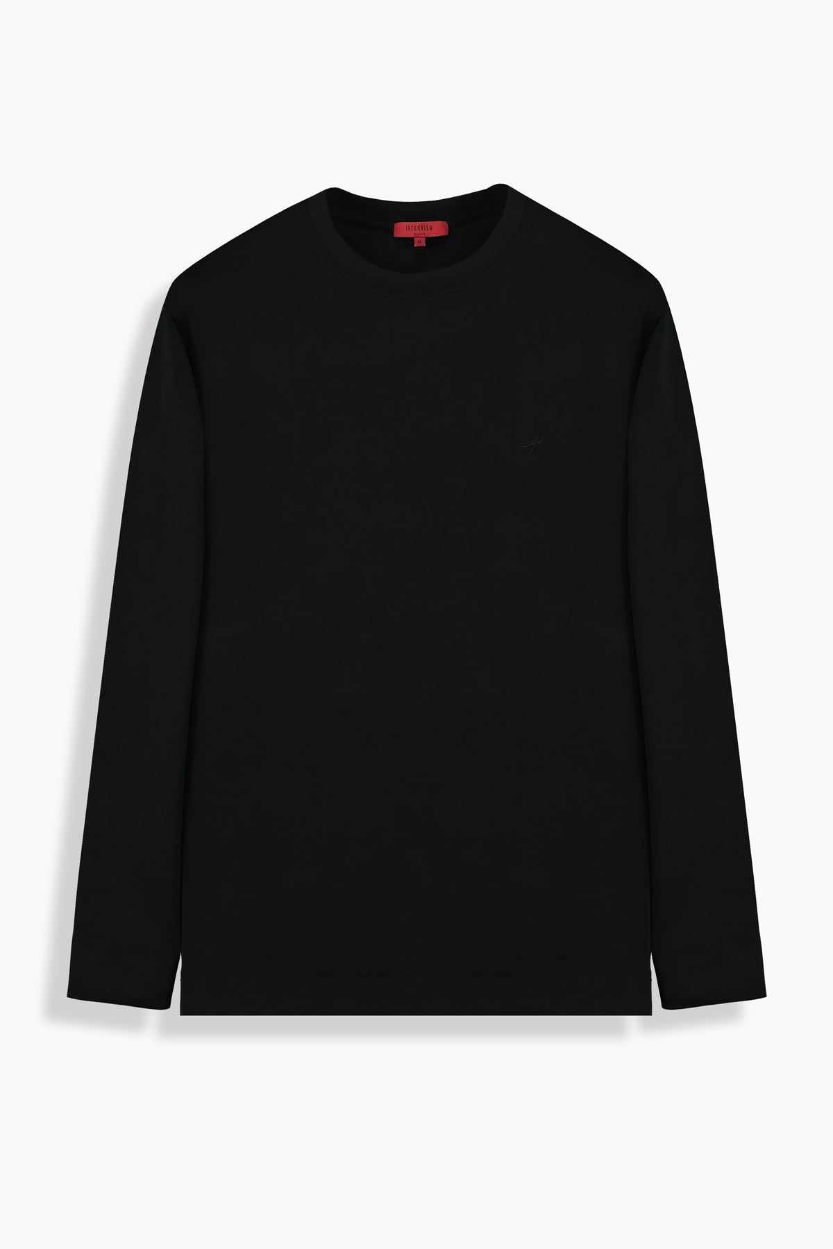 Bisiklet Yaka Siyah Sweatshirt