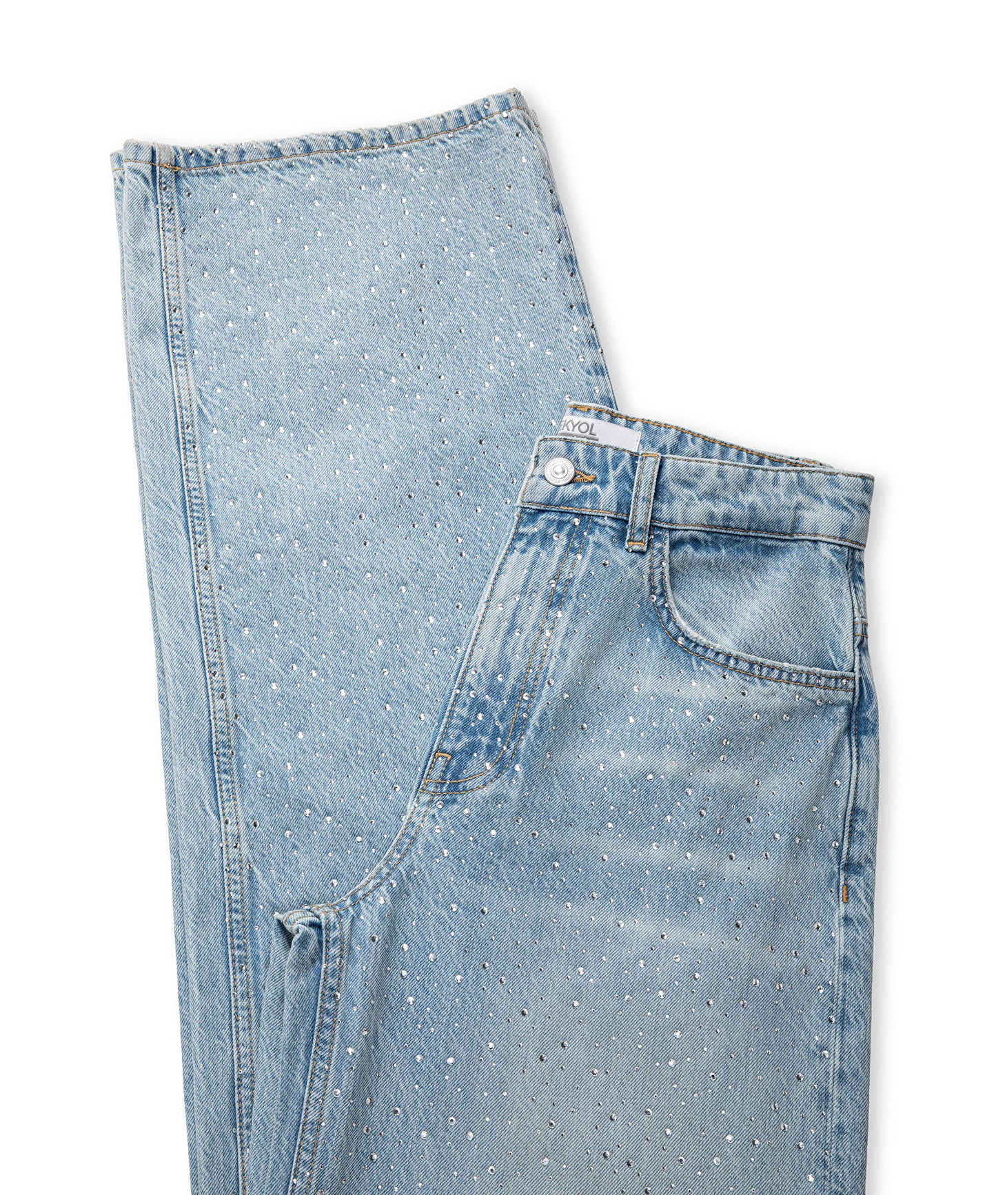 Hotfix Baskılı Jean Pantolon