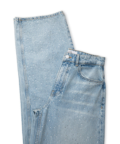 Hotfix Baskılı Jean Pantolon