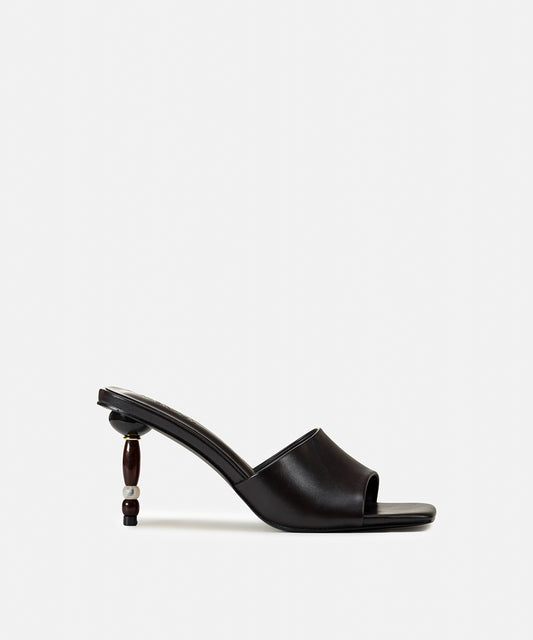 Karma Boncuklu Topuklu Terlik