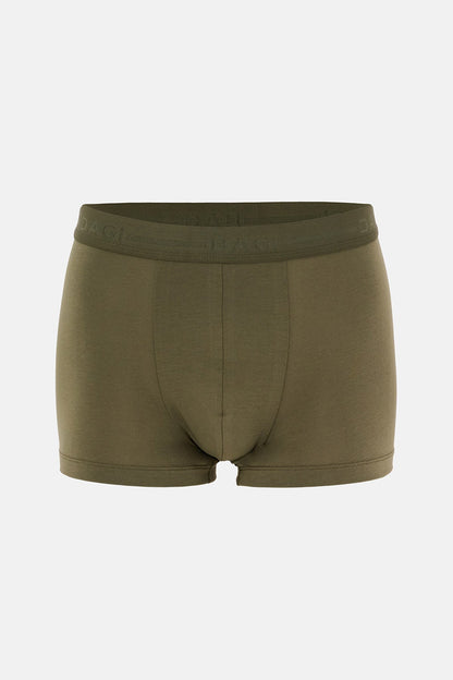 Lacivert-haki 5210 3'lü Desenli Pamuk Boxer