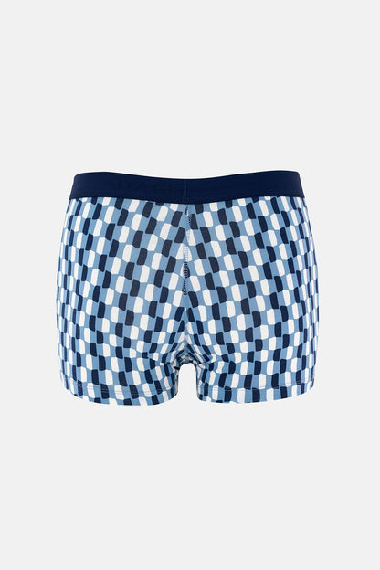 Lacivert 5210 Desenli Pamuk Boxer