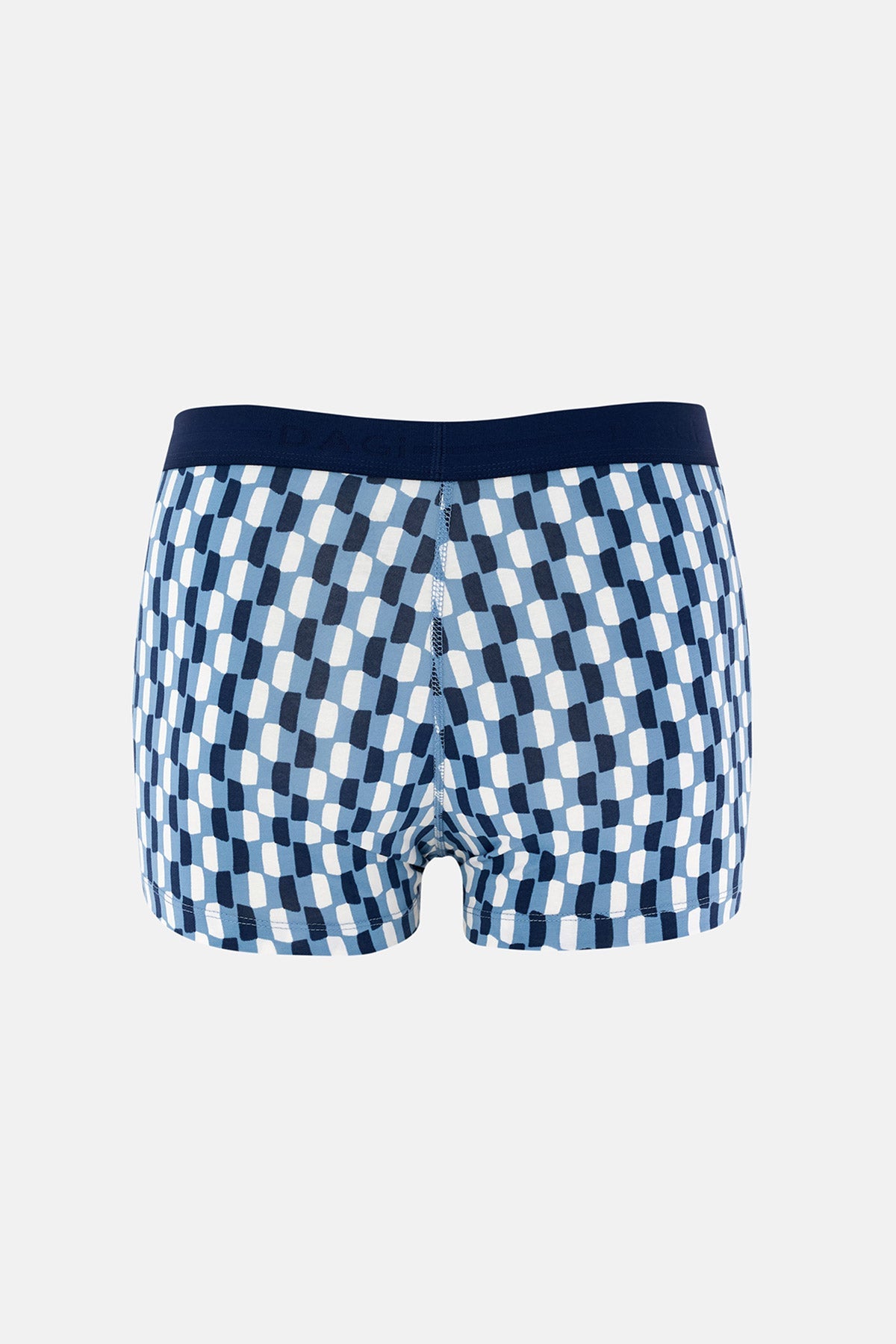 Lacivert 5210 Desenli Pamuk Boxer