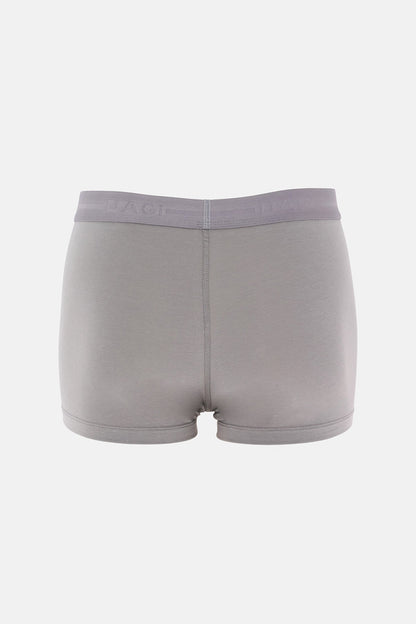 Antrasit-gri 5210 3'lü Desenli Pamuk Boxer