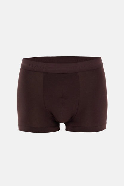 Kahverengi 5210 Desenli Pamuk Boxer