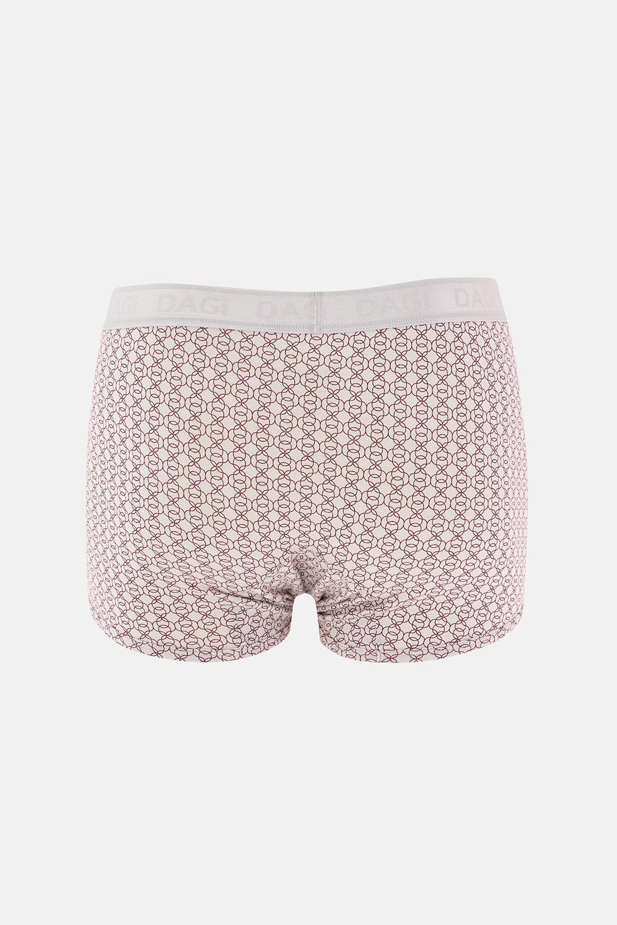 Gri-kırmıxı 4210 3'lü Desenli Micro Modal Boxer