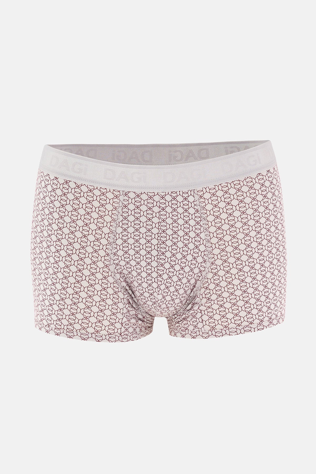 Gri-kırmıxı 4210 3'lü Desenli Micro Modal Boxer