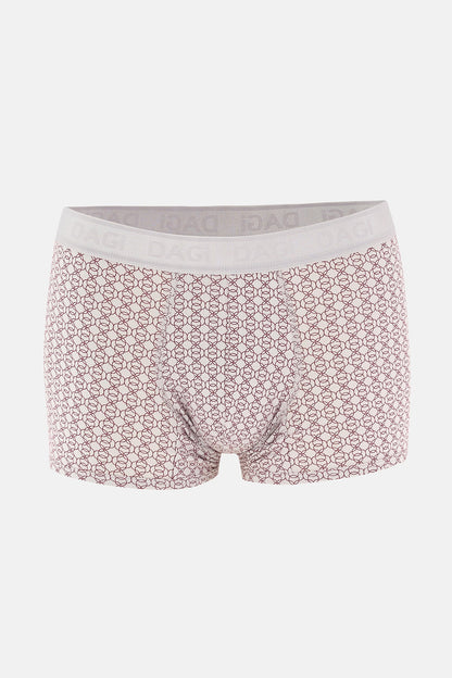 Gri-kırmıxı 4210 3'lü Desenli Micro Modal Boxer