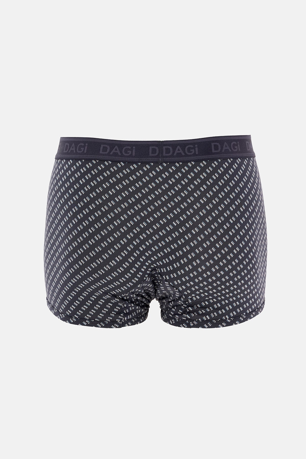 Antrasit-gri 4210 3'lü Desenli Micro Modal Boxer