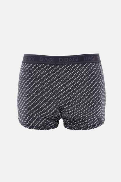 Antrasit-gri 4210 3'lü Desenli Micro Modal Boxer