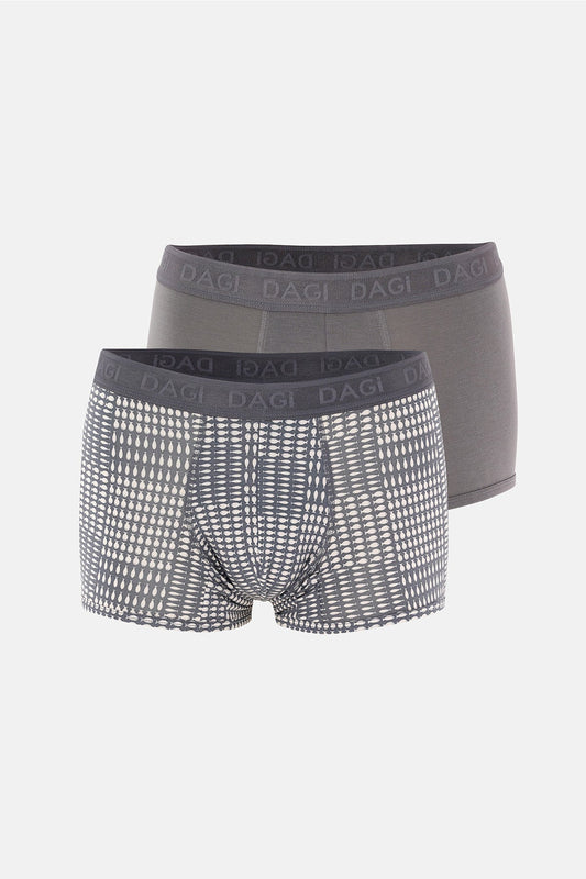 Gri 4210 Desenli Micro Modal Boxer