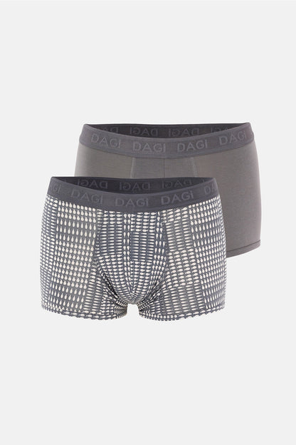 Gri 4210 Desenli Micro Modal Boxer