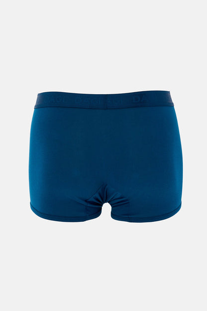 Açık Mavi-mavi 4210 3'lü Desenli Micro Modal Boxer