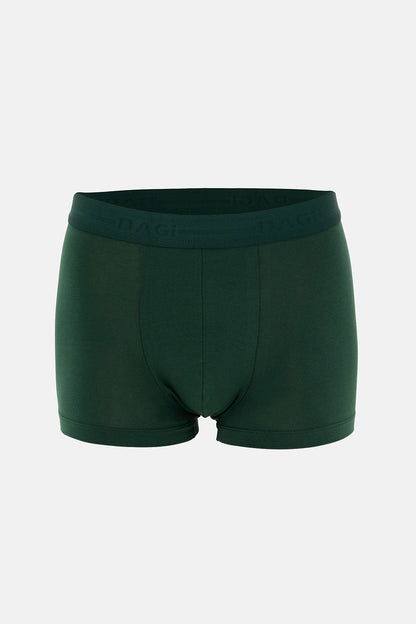 Koyu Yeşil 5210 2'li Desenli Pamuk Boxer