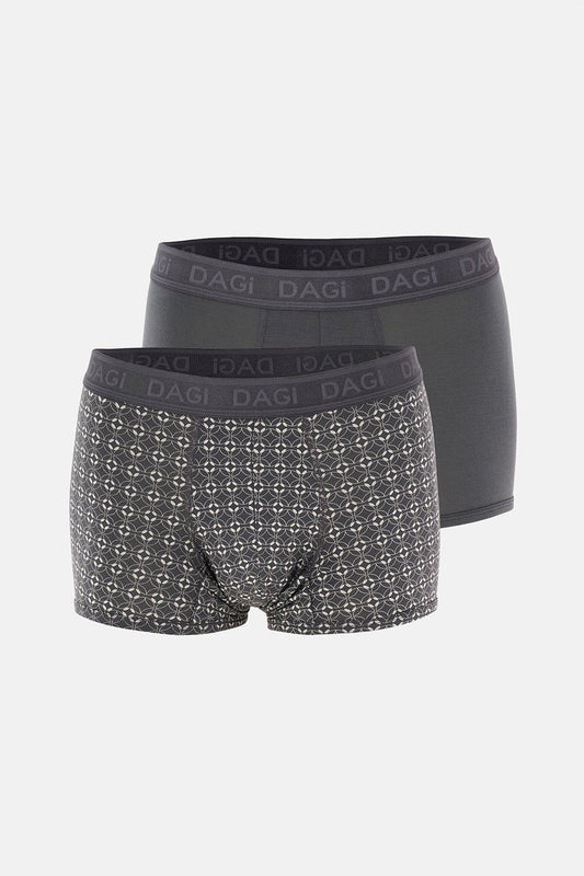 Antrasıt 4210 Desenli Micro Modal Boxer