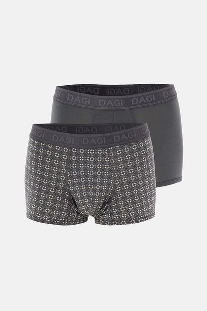 Antrasıt 4210 Desenli Micro Modal Boxer