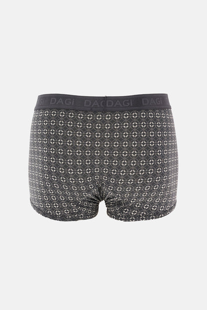 Antrasıt 4210 Desenli Micro Modal Boxer