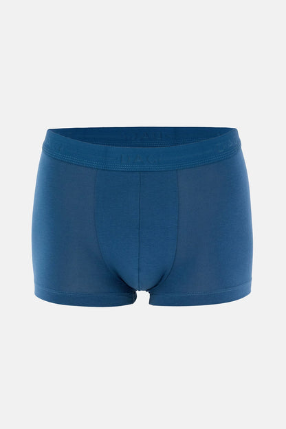 Açık Mavi-mavi 5210 3'lü Desenli Pamuk Boxer