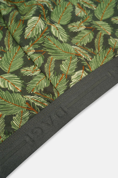 Koyu Kahve 5210 2'li Desenli Pamuk Boxer