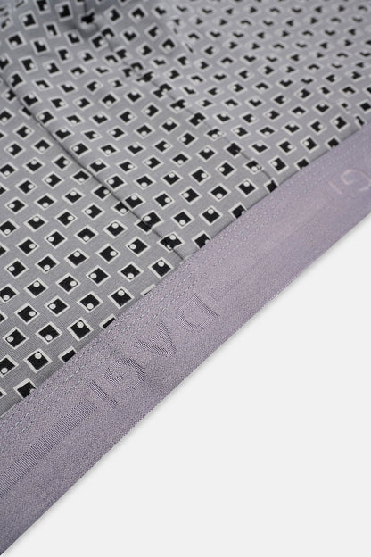 Gri 5210 Desenli Pamuk Boxer