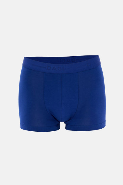 Açık Mavi-lacivert 5210 3'lü Desenli Pamuk Boxer