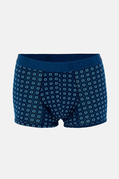 Lacivert 4210 3'lü Desenli Micro Modal Boxer